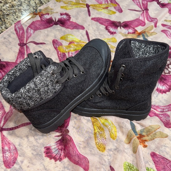 Rocket Dog Charcoal Joshua Pilot Black Knit Footwear - Picture 4 of 4